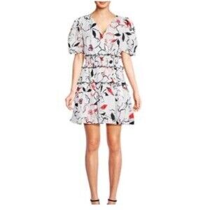 Karl Lagerfeld Paris Floral Print Mini Dress Size 10